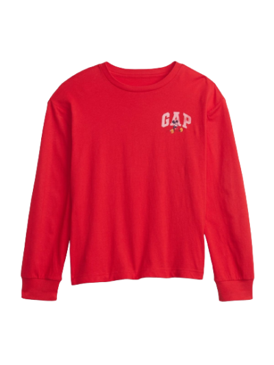C06-03-0428 Gap x Disney Baby 100% Organic Cotton Graphic T-Shirt - modern red - Image 1