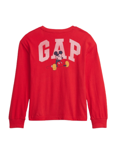C06-03-0428 Gap x Disney Baby 100% Organic Cotton Graphic T-Shirt - modern red - Image 2