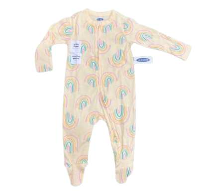 C12-03-0159-0306 OLD NAVY Sleep & Play Footed Yellow - Image 1