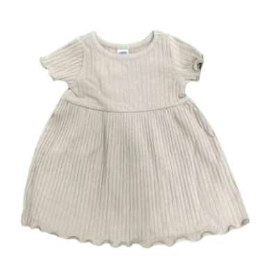 C06-02-0581 Old navy Short-Sleeve Rib-Knit Dress for Baby - green - Image 1