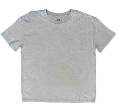 C06-09-0395-000M Kids 100% Organic Cotton Pocket T-Shirt - SAND BEIGE - Image 1