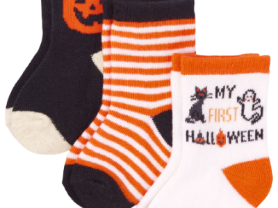 C13-03-0544-0612 TCP Unisex Baby Halloween MIDI Socks 3-Pack - multi