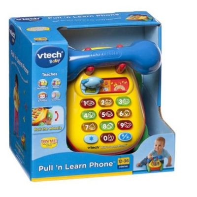 T18-03-0934-1236 VTech Pull 'n Learn Phone - Image 1