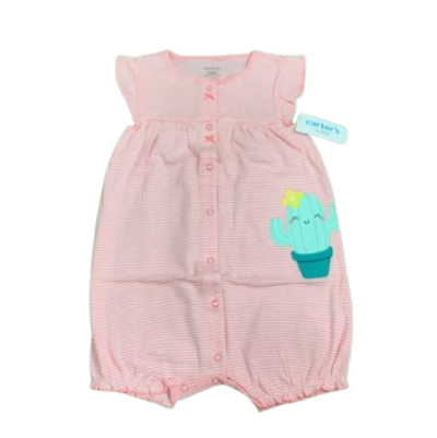 C03-02-0219-024M CARTER ROMPER PINK - Image 1