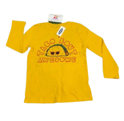 C12-06-0316-005T OLDNAVY LONG SLEEVE T-SHIRT YELLOW - Image 1