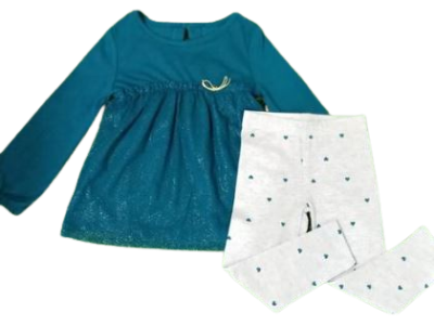 C03-05-0203-003T Carter's 1 set dress Emerald Green