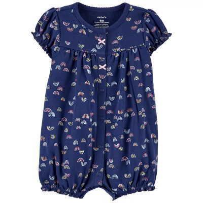 C03-02-0218 CARTER'S Rainbow Snap-Up Navy Blue - Image 1