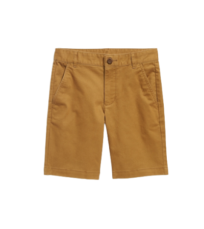 C12-07-0724-0012 Built-In Flex Straight Twill Shorts for Boys (At Knee) - Image 1