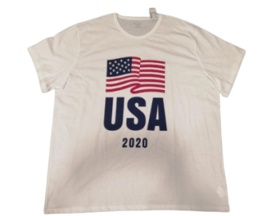 C13-10-0460-0XXL Mens Matching Family Americana Flag 2020 Graphic Tee - white - Image 2