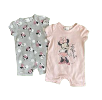 C07-05-0193-002T- H&M 2-pack cotton jumpsuits minnie - Image 1