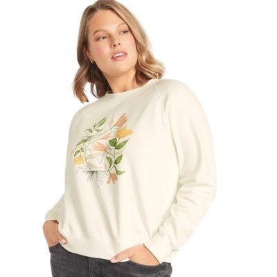 C12-11-0342-003X- ON Vintage Crew-Neck Sweatshirt for Women - Image 1