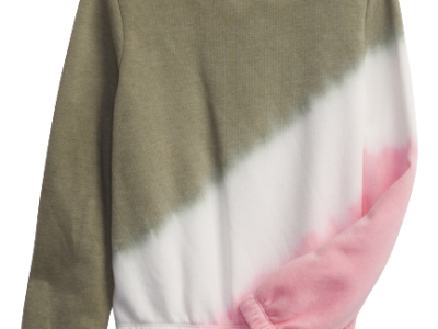 C06-09-0404-0XXL Kids Tie-Dye Sweatshirt - green tie dye