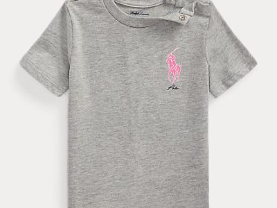 C15-03-0010 Big Pony Cotton Jersey Tee - Andover Heather