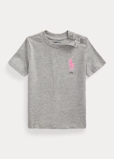 C15-03-0010 Big Pony Cotton Jersey Tee - Andover Heather - Image 1