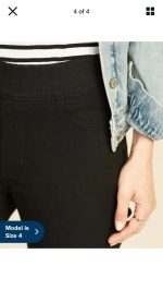 C12-12-0512-0008 8 Tall Mid Rise Jean Jeggings Rockstar Super Skinny Elastic Waist Pant Black - Image 2