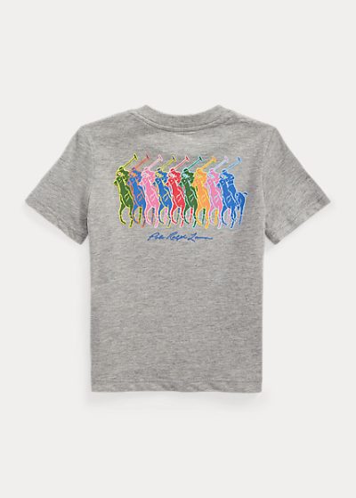C15-03-0010 Big Pony Cotton Jersey Tee - Andover Heather - Image 2