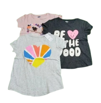 C12-06-0292 tee 3 pack - gray/pink/black - Image 1