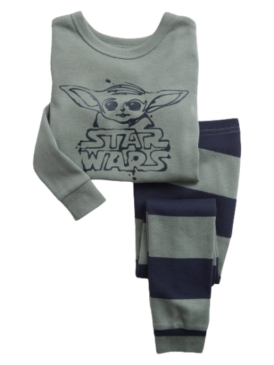 C06-04-0708-0003 Star Wars™ the Child 100% Organic Cotton PJ Set - Image 1