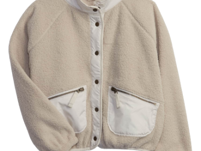 C06-07-0808-000M Kids Recycled Sherpa Bomber Jacket