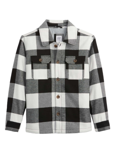 C06-07-0806-000M Kids Plaid Shacket - Image 1