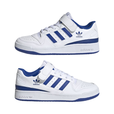 S01-07-0854 FORUM LOW SHOES - Cloud White / Royal Blue / Cloud White - Image 3