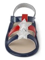S04-02-0931-612M Baby Girls Star Gladiator Sandals - American Cutie - Multi Clr - Image 4