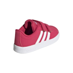 S01-05-0923-7KUK VL COURT 2.0 SHOES KIDS - Power Pink / Cloud White / Power Pink #FW4962 - Image 5
