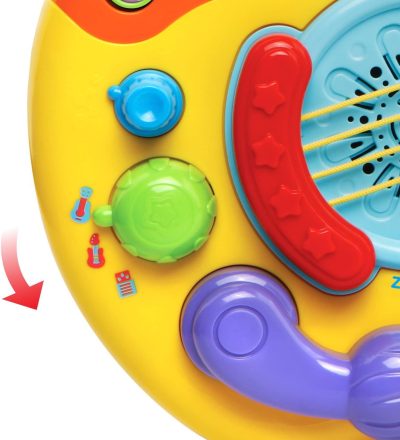 T18-06-0955-02+T VTECH SAFARI SOUNDS GUITAR - YELLOW - Image 6