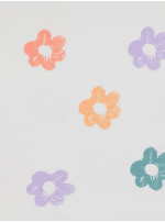 C47-08-1121-67YR Bright Patterned T-Shirts - White Flower - Image 2