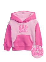 C06-05-1142-003T Gap × Barbie™ Toddler Arch Logo Hoodie - Phlox Pink
