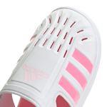 S01-08-1129-9KUK KIDS GIRL SUMMER CLOSED TOE WATER SANDALS - Cloud White / Beam Pink / Clear Pink - Image 3