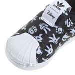 S01-04-1132-8KUK DISNEY SUPERSTAR 360 SHOES KIDS - Core Black / Cloud White / Core Black #GX1873 - Image 2