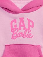 C06-05-1142-003T Gap × Barbie™ Toddler Arch Logo Hoodie - Phlox Pink - Image 3