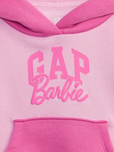 C06-05-1142-003T Gap × Barbie™ Toddler Arch Logo Hoodie - Phlox Pink - Image 3