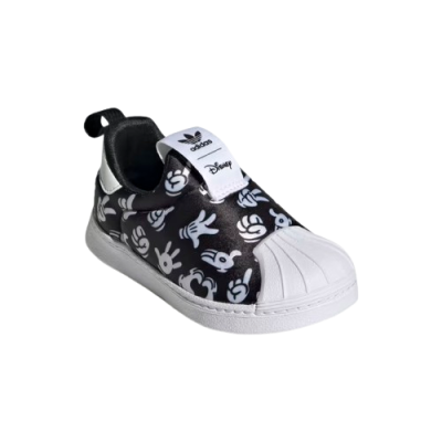 S01-04-1132-8KUK DISNEY SUPERSTAR 360 SHOES KIDS - Core Black / Cloud White / Core Black #GX1873 - Image 5