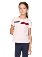 C16-08-1178-1214 Kids' Flag Stripe T-Shirt - Ballerina #71J4131