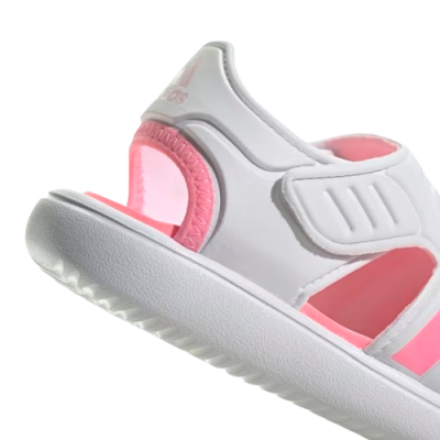 S01-08-1129-9KUK KIDS GIRL SUMMER CLOSED TOE WATER SANDALS - Cloud White / Beam Pink / Clear Pink - Image 6