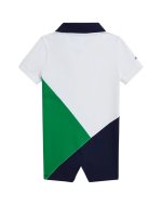 C15-01-1176-003M US Open Performance Mesh Polo Shortall - Ceramic White Multi - Image 2