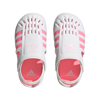S01-08-1129-9KUK KIDS GIRL SUMMER CLOSED TOE WATER SANDALS - Cloud White / Beam Pink / Clear Pink - Image 7