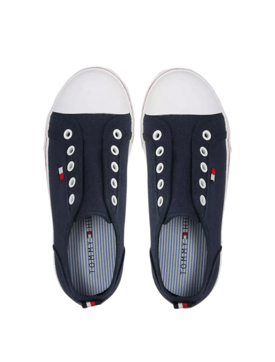 S16-04-1168-011Y Kids' Laceless Sneaker - Navy #TZ001048 - Image 4