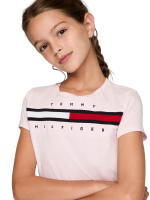 C16-08-1178-1214 Kids' Flag Stripe T-Shirt - Ballerina #71J4131 - Image 3