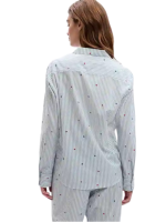 C06-11-1170-000S Relaxed Poplin PJ Shirt - sweetheart stripe - Image 4