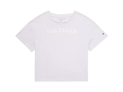 C16-08-1192-M810 Girl Kids' Monotype Logo T-Shirt - Flowery Petal #71J4200