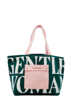 B99-11-1189-00OS GW Painted Wall Tote - Green