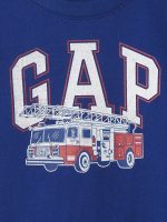 C06-04-1186-005T babyGap Graphic T-Shirt - bellwether blue firetruck - Image 3