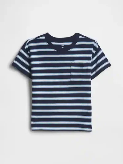 babyGap Relaxed Pocket T-Shirt - navy uniform stripe - Image 1
