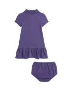 C15-02-1204-012M Cotton Mesh Polo Dress & Bloomer - Juneberry - Image 2
