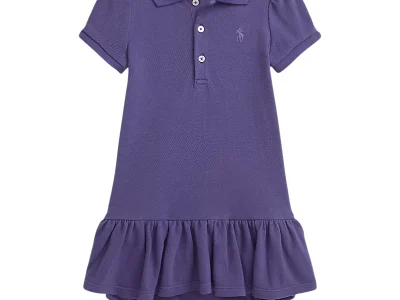 C15-02-1204-012M Cotton Mesh Polo Dress & Bloomer - Juneberry
