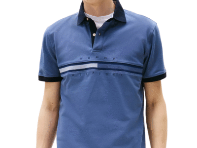 C16-10-1225-00XL Regular Fit Tonal Tommy Stripe Polo - Bank Blue #78JB702