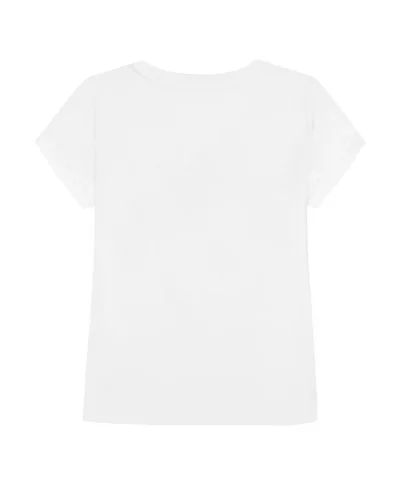 Toddler and Little Girls Polaroid Short Sleeve T-Shirt - White #22703888 - Image 2